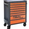 Beta RSC24/8 8 Drawer Mobile Roller Cabinet Orange With Grey Sides -Household Tools Shop 024004081