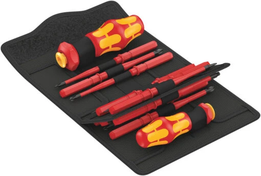 Wera 057484 Kraftform Kompakt Turbo I 1 VDE Insulated Interchangeable Screwdriver Set -Household Tools Shop 05057484001