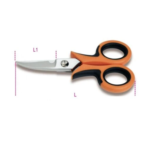 BETA 1129BM CURVED BLADE ELECTRICIAN'S SCISSORS -Household Tools Shop 127793