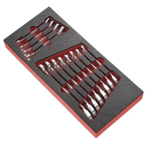 Facom MODM.467JU12 12 Piece Imperial Ratchet Ratchet Combination Spanner Set Supplied In Foam Module Tray 1/4"-15/16" AF -Household Tools Shop 131515