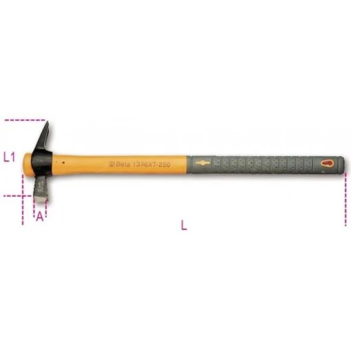 Beta 1376XT Claw Hammer With Square Pein, Magnet &amp; Nail Holder 300g -Household Tools Shop 132861