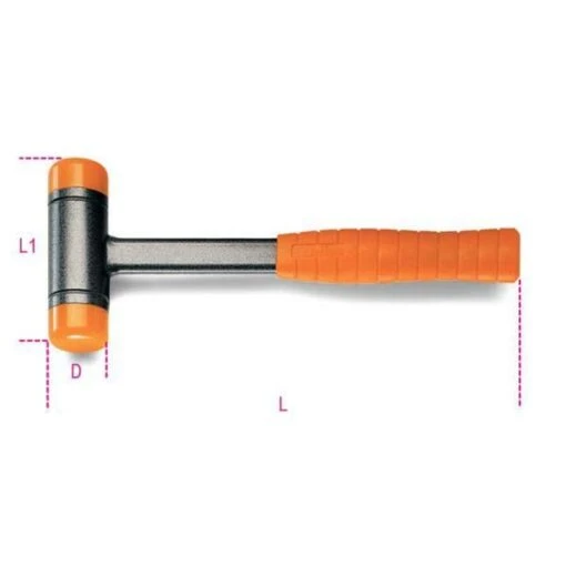 Beta 1392 Steel Shaft Interchangeable Plastic Face Dead-Blow Hammer 40mm -Household Tools Shop 132931