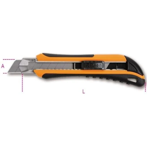 Beta 1771BM 18mm Utility Knife With 6 Blades -Household Tools Shop 133118