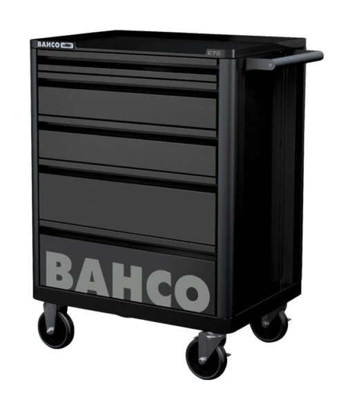 Bahco 1472K5BLACK E72 5 Drawer 26" Mobile Roller Cabinet Black -Household Tools Shop 1472K5 BLACK