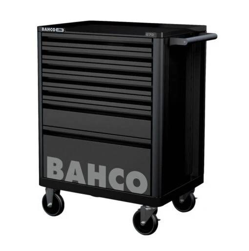 Bahco 1472K7BLACK E72 7 Drawer 26" Mobile Roller Cabinet Black -Household Tools Shop 1472K7BLACK