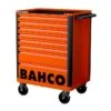 Bahco 1472K8 E72 8 Drawer 26" Mobile Roller Cabinet Orange -Household Tools Shop 1472K8