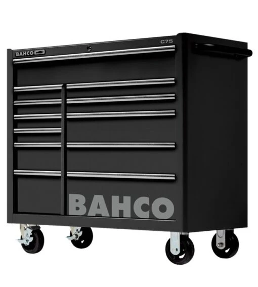 Bahco 1475KXL12BLACK C75 Classic 40″ XL 12 Drawer Mobile Roller Cabinet Black -Household Tools Shop 1475kxl12black 11