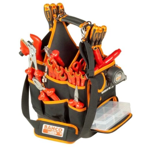 Bahco 4750FB3-12 Electricians/Plumbers Tool Tote Storage Bag Holder 12" -Household Tools Shop 4750FB3 12 3