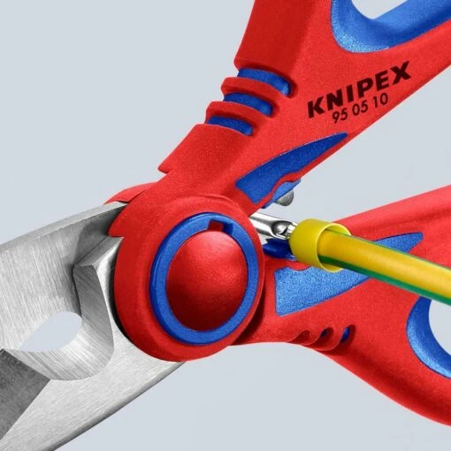 Knipex 95 05 10 SB Electricians Scissors Wire Cable Cutters / Shears + Clip -Household Tools Shop 950510 1