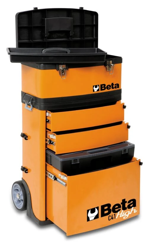 Beta C41H Two - Module Tool Trolley Cabinet Orange -Household Tools Shop C41H scaled