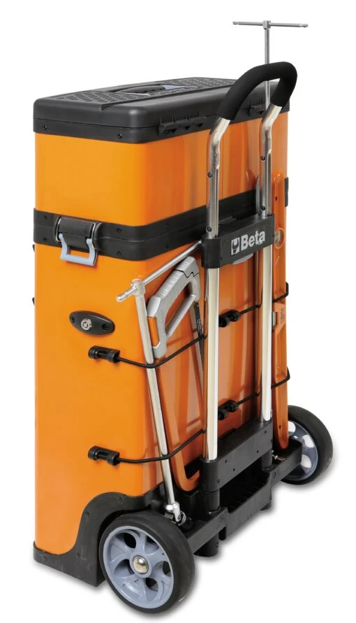 Beta C41H Two - Module Tool Trolley Cabinet Orange -Household Tools Shop C41H2 scaled