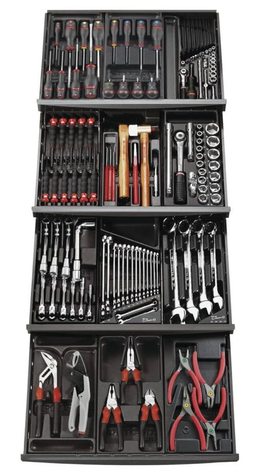 Facom CM.129A 129 Piece Tool Kit In Plastic Tool Box Module Trays -Household Tools Shop CM.129APB