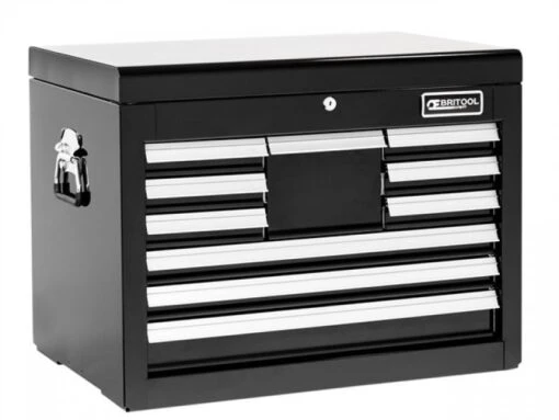 Britool Expert E010241B 10 Drawer Tool Chest Cabinet - Top Box - Black -Household Tools Shop E010241B