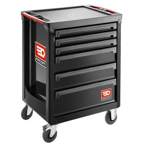 Facom ROLL.6NM3A 6 Drawer Mobile Roller Cabinet - Black -Household Tools Shop ROLL.6NM3A