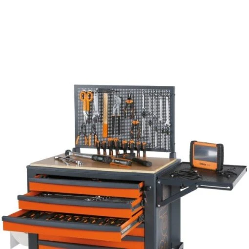 Beta RSC24/8 8 Drawer Mobile Roller Cabinet Orange With Grey Sides -Household Tools Shop RSC24 5 drawer 3 1