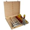 Irwin 197791 Marples 8 Piece Splitproof Bevel Edge Chisel Set In Storage Box -Household Tools Shop XMS22CHISET8