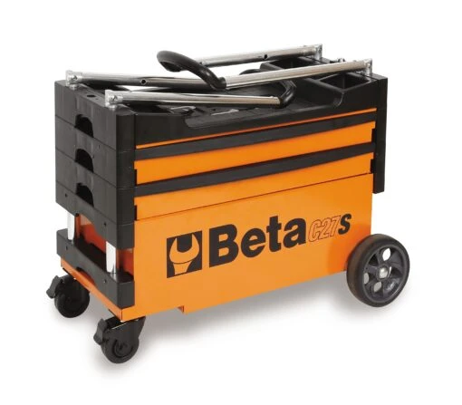 Beta C27S Folding Portable Collapsable Tool Trolley With Drawers Red -Household Tools Shop c27s 1 scaled